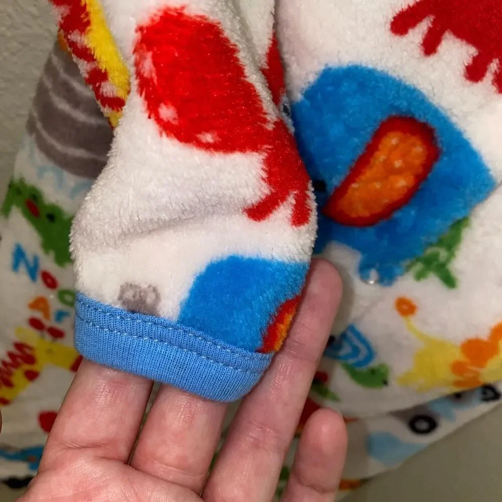 Baby Pajamas Noahs Ark‎ Footie pj's blue red 6/9 months